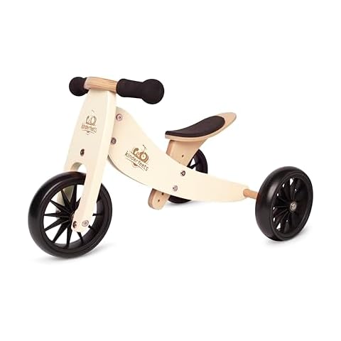 Kinderfeets TinyTot 2-in-1 Wooden Balance Bike and Tricycle - Convert from Bike to Trike, Adjustable Balance Bike for Kids and Toddlers,12 to 24 Months Cover