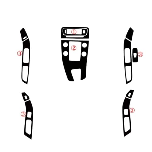 Masquer rayures console Volvo S60 V60 avec stickers carbone 5D