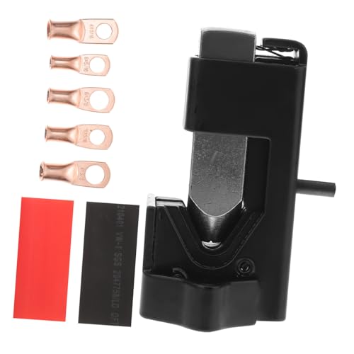 HAMPPLIES Herramientas de Prensado para Cables Eléctricos Crimpadora Manual para de Batería Incluye Tubos Termorretráctiles Kit Resistente para Proyectos y Automotrices