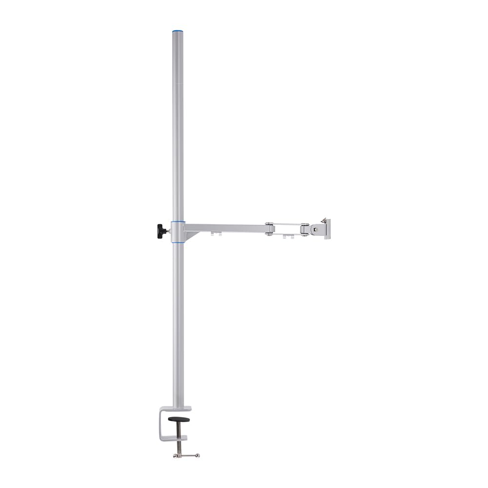 amaran Verge Desk Clamp Stand, Fast, Secure & Tool-Free Mounting Adjustable Aluminum Desk Clamp (Silver)