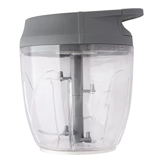 Processador De Alimentos Triturador Manual 3 Em 1 850ml Com 5 Lâminas - Clink
