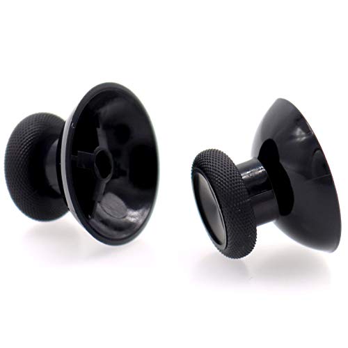 Image of Deal4GO 2-Pack OEM Thumbsticks Concave Analog Replacement for Xbox one Controller Rubber Joystick Thumb Grips (Black)