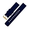 BARTON WATCH BANDS - Soft Silicone Quick Release Straps - Choose Color & Width - 16mm, 18mm, 20mm, 22mm, 24mm - Silky Soft Rubber Watch Bands