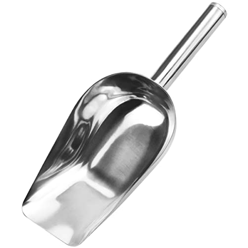 Eisportionierer Edelstahl 15.7cm, Polierte Eisschaufel, Abwiegeschaufel, Mehrzweck Mehlschaufel, Futterschaufel, Abfüllschauf