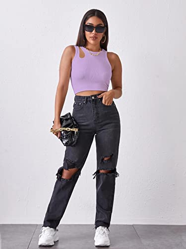 Image of Shasmi Women's Striped Slim Fit Crop, Ribbed, Stylish Tank Top, Soft and Comfy Fabric has Some Stretch