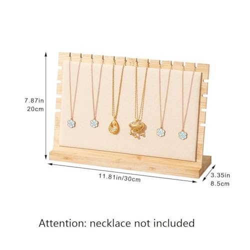 Support de collier en bois massif pour valoriser vos bijoux avec élégance - 3