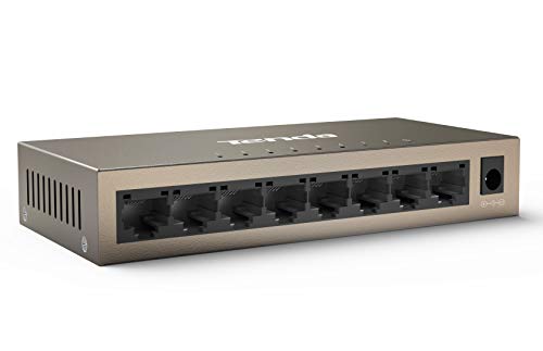 Tenda 010448 8 Port Gigabit Switch, Unmanaged Network Switch, Ethernet Switch, Office Ethernet Splitter, Internet Switch, Home Network Hub cover