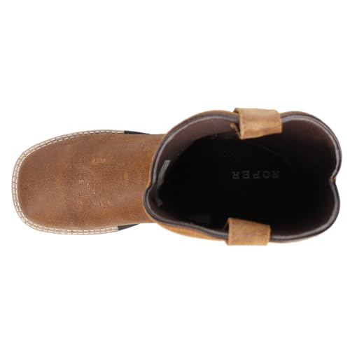 ROPER Kids Boys Monterey Square Toe Casual Boots Mid Calf - Brown4