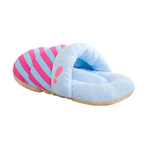 Lit douillet chien chat lavable : matelas moelleux en coton PP taille L pour couchage animaux chaud