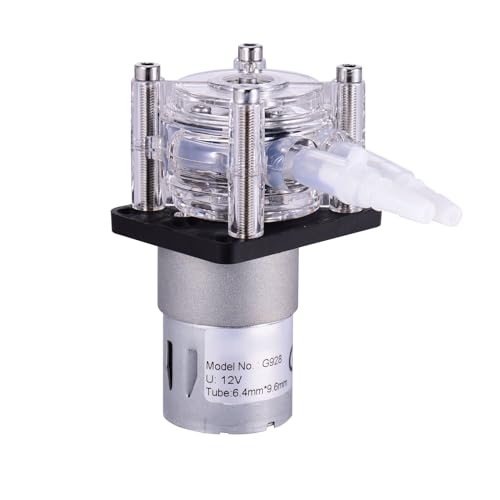 Peristaltic Pump 500ml per Min Metering Pump Vacuum Pump with Adjustable Flowing Direction Function for Lab Experiment (Black)