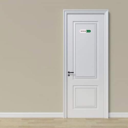 Vacant Occupied Sign for Home Office Hotles Hospital Restroom,Slider Door Sign (Tells Whether Room Vacant or Occupied), 6.69'' x 1.96''