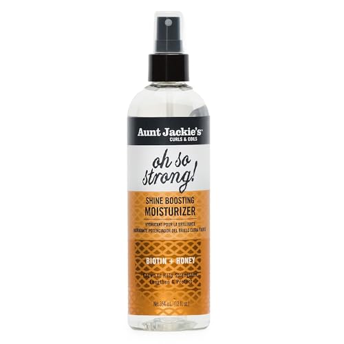 Aunt Jackie's Award-Winning Braid + Twist Collection Oh So Strong Shine Boosting Moisturizer, 12 fl oz