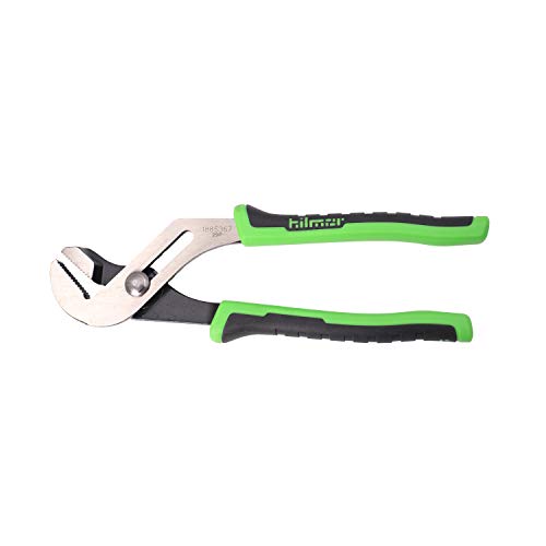 Hilmor 10" Tongue & Groove Plier With Rubber Handle Grip, Black & Green, Gjp10 1885367 #TOP3