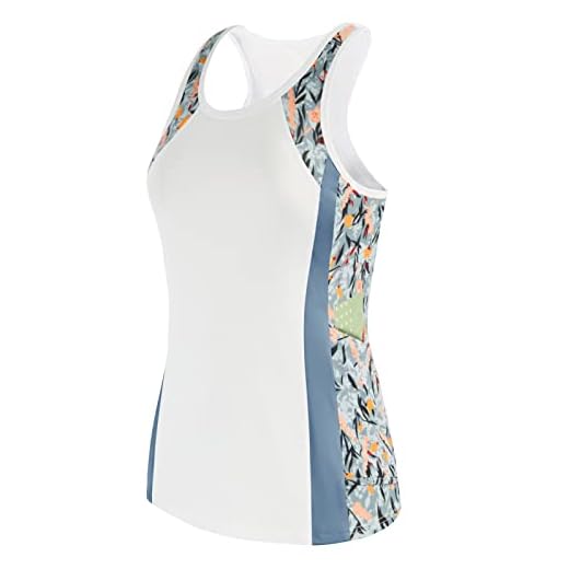 Tennis Racerback Tank Tops for Women Print Sleeveless Mesh Yoga Tops with Pocket Muscle(Print 2,M)