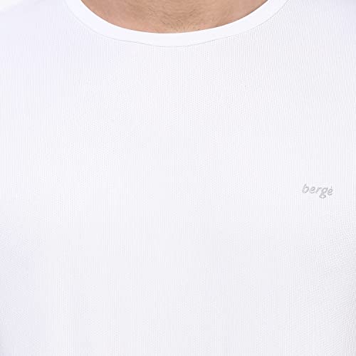 Image of berge' Men Instadry Dryfit Round Neck Sports Tshirt for Badminton, Running Activity, Casual Plain Tshirt for Men's, Regular Fit Gym Wear Tees, Half Sleeve Tshirt for Men for Exercise
