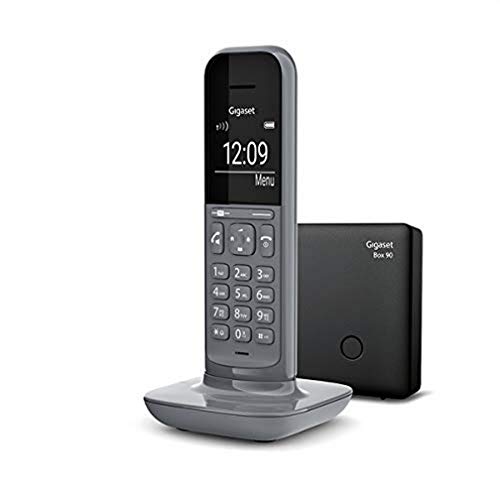 Gigaset CL390 - Téléphone Fixe sans Fil au design Moderne avec Grand écran Rétro-Éclairé, fonctions Mains Libres et Blocage D'appels - Gris Anthracite [Version Française]