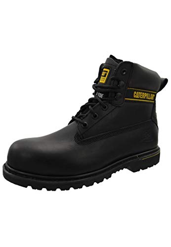 Cat Footwear Men's Holton Work Boots, Black, 8 UK