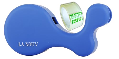 Royal Blue Tape Dispenser for Desk, Decorative Tape Holder, Tape Included