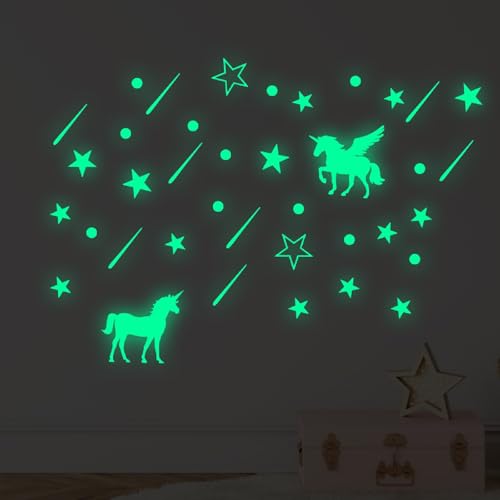 Vinilos Decorativos Unicornio Brillan en la Oscuridad miniatura 3