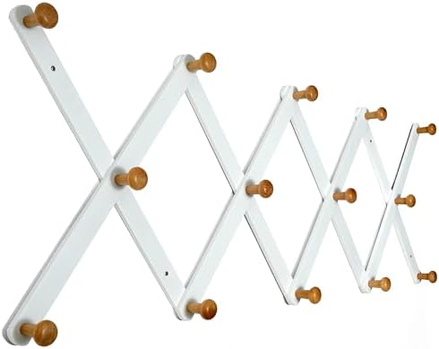 Amazon.com: SKOLOO Wooden Wall Hat Rack, Large Accordion Wall Hanger ...