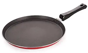 Nirlon Aluminum Non Stick Flat Dosa/Roti Tawa with Bakelite Handle 29.5cm[3_mm_Classic_FT_13]