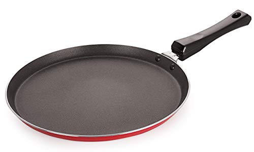 Image of Nirlon Aluminum Non Stick Flat Dosa /Roti Tawa with Bakelite Handle 29.5cm(26 mm Classic FT126)
