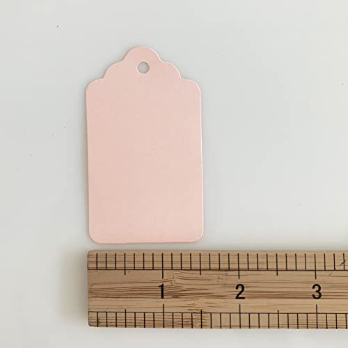 200Pcs Pink Paper Hang Gift Tags, Blank Marking Tags With String For Baby Shower Favors,Valentine's Day, Mother's Day And Craft Homemade Gifts #TOP4