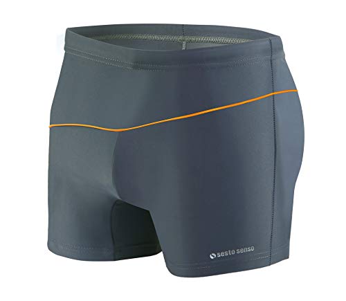 Maillot De Bain Homme Boxer Sesto Senso - Short Natation Sport Avec Cordons, Séchage Rapide