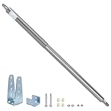 TB600SS Hydraulic Outdoor Gate Closer for 150 to 250 lb, Width 44 to 72 Inches. Gates on Farms, Ranches, Gardens, Sports Complexes and Home Yard, Stainless steel color, Opening Pressure 8 to 18 Pounds