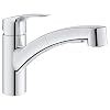 GROHE 30306001 Eurosmart Dual Spray Pull Out Kitchen Faucet with Sprayer 175 GPM Chrome