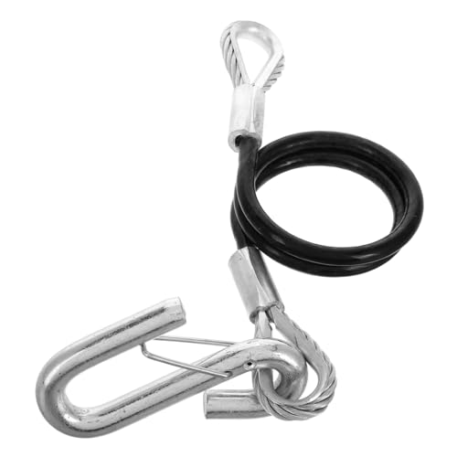 Alipis Cuerda De Seguridad del Remolque Correas De Amarre para Al Remolque. Cables De Seguridad para Remolcar Detrás De RV Ganchos De Cadena De Carro De Acero