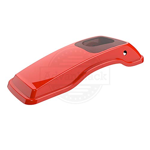 Tapa para altavoces 6x9 para alforjas de motocicleta compatible con Harley Touring FLH 2014+ color Laguna Orange miniatura 7