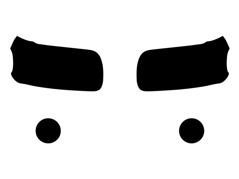 Rvinyl Headlight Tint Covers Compatible with Ford Escape 2005-2007 - Installation Kit