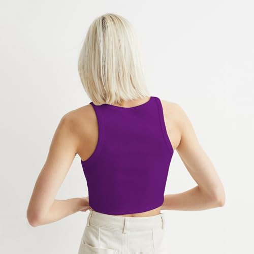 Image of KERI PERRY Tops for Women Crop Top for Women's Tank Activewear Tee Sports Western Casual Cotton Camisole Pack of 3 Combo