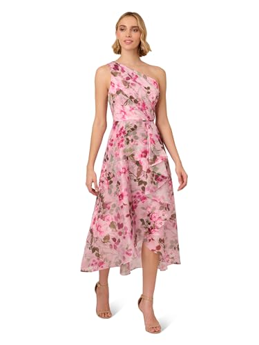 Image of Adrianna Papell Printed High-Low Dress