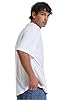 URBAN CLASSICS Men's Basic Crew Neck Tall Tee, Oversized Short Sleeves T-Shirt with Dropped Shoulders, 100% Jersey Cotton, in white, 5XL #1