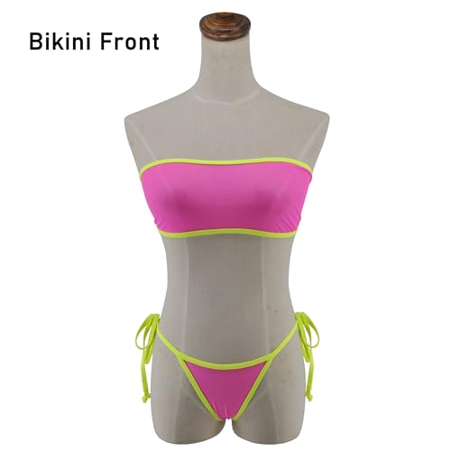 SHERRYLO Sheer Micro Bikini Extreme See Through Bikinis Swimsuit Bandeau Top Mini Brazilian Thong Bottom Mesh Bathing Suit2
