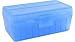 MTM Plastic Ammo Box, Clear Blue 50 Round 38/357 (5)