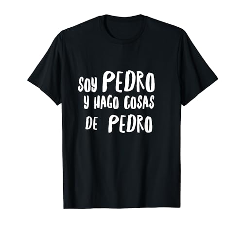 Pedro texto divertido hombre niño Camiseta