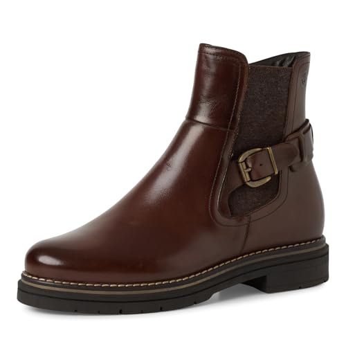 Tamaris Bottes en cuir pour femme, Muscat, 38 EU