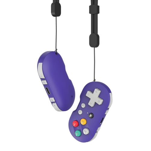 Image of CRKD ATOM - Collectible Keychain Controller for Nintendo Switch, PC, Mac, Mobile and Smart TV (Retro Purple)