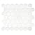 1.5" White Matte Hexagon Wall Floor Tile (1 Sheet)
