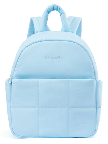 Image of WESTBRONCO Mini Backpack for Women Nylon Small Fashion Backpacks Purse Puffer Lightweight Backpacks for Travel, Shopping
