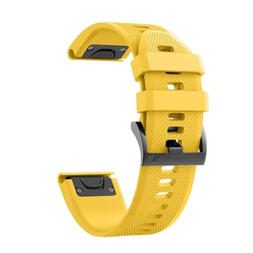 Générique Bracelet en Silicone Compatible avec Fenix 7X 7 6X 6 Pro 5 5X Plus Epix 2 Tactix Bravo Bracelet de montre 26mm 22mm Bracelet(Yellow 2,Forerunner 945 955)