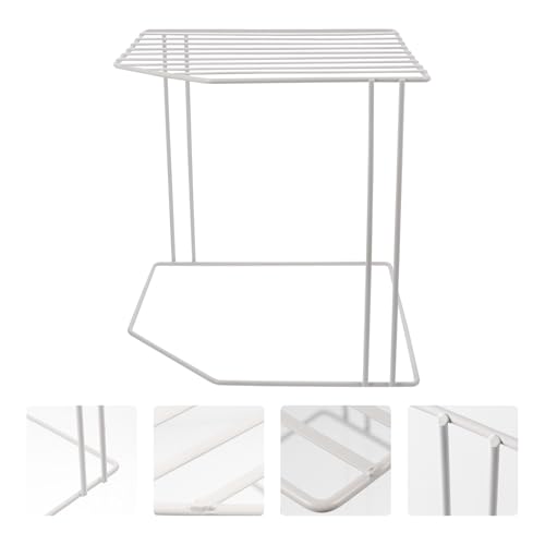 Meuble d'angle de rangement multifonctionnel en métal - 8