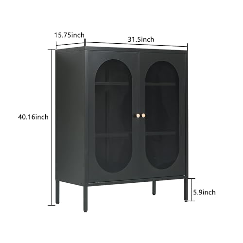 Metal-Accent-CabinetSideboard-Buffet-Cabinet-for-Living-RoomBed-RoomHomeHotelOfficeGarageSchoolKitchen3-Tier-Locker-Storage-Cabinet2-Removable-Shelves-Mesh-Door-Black Metal Accent CabinetSideboard Buffet Cabinet for Living RoomBed RoomHomeHotelOfficeGarageSchoolKitchen3 Tier Locker Storage Cabinet2 Removable Shelves Mesh Door Black