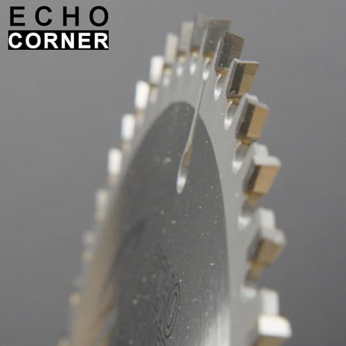 Echo Corner 5-1/2" (10mm Arbor) Circular Saw Blades 48Tooth+24Tooth, Heavy Duty Combo Pack Carbide TCT Fine Cut Fine Finish Crosscut Framing Ripping Wood Plywood MDF Plastic Veneer Lumber Laminate