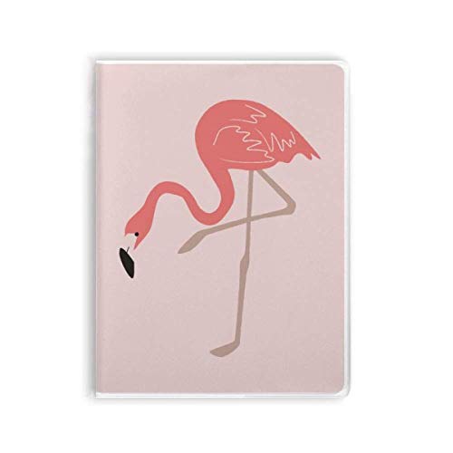 Carnet flamant rose souple avec finitions soignées et papier Premium