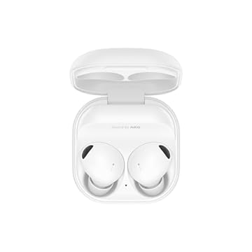 SAMSUNG Fones de ouvido Galaxy Buds 2 Pro True Wireless Bluetooth, cancelamento de ruído, som Hi-Fi, áudio 360, ajuste confortável no ouvido, voz HD, resistente à água IPX7, branco [versão dos EUA, 1