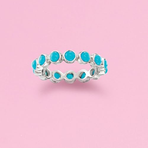 Ross-Simons Turquoise Eternity Band in Sterling Silver4